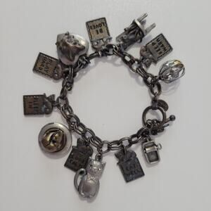 Sweet Romance ~ Dream Charm Bracelet Vintage Cat Mouse Shelly Cooper